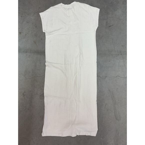 Le Bon Shoppe Au Naturel Knit Dress S Unbleached Undyed Minimalist - Picture 9 of 9